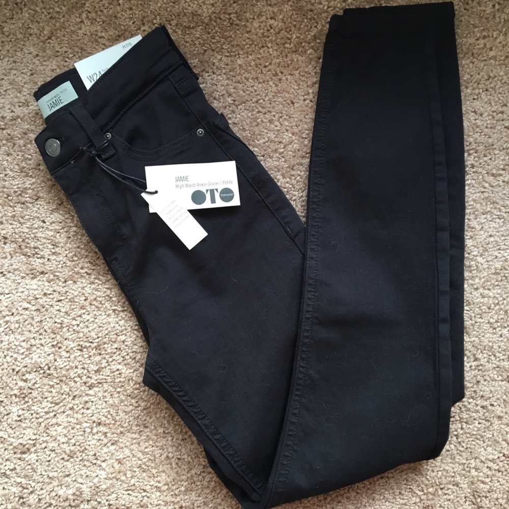 TopShop Black JAMIE Jeans Size 24
